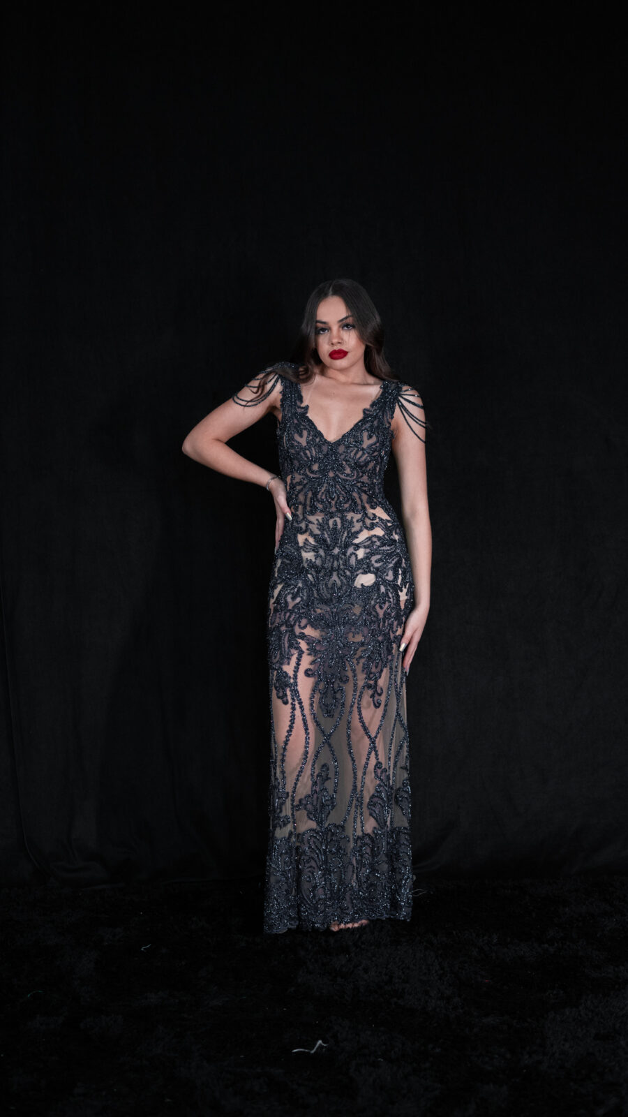 Vestido azul Marinho