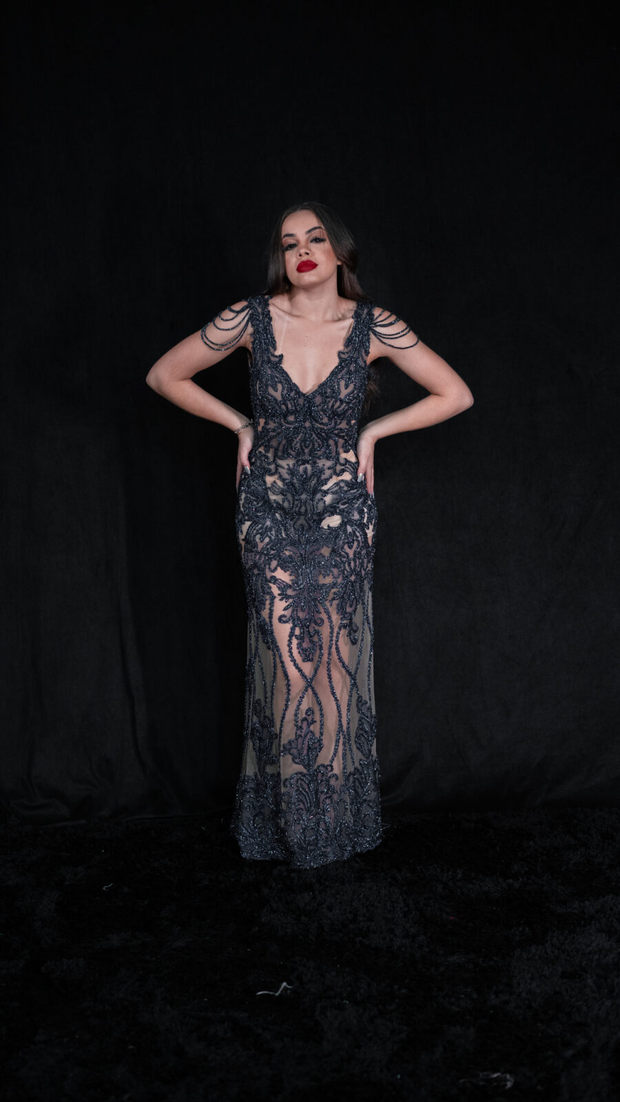 Vestido azul Marinho