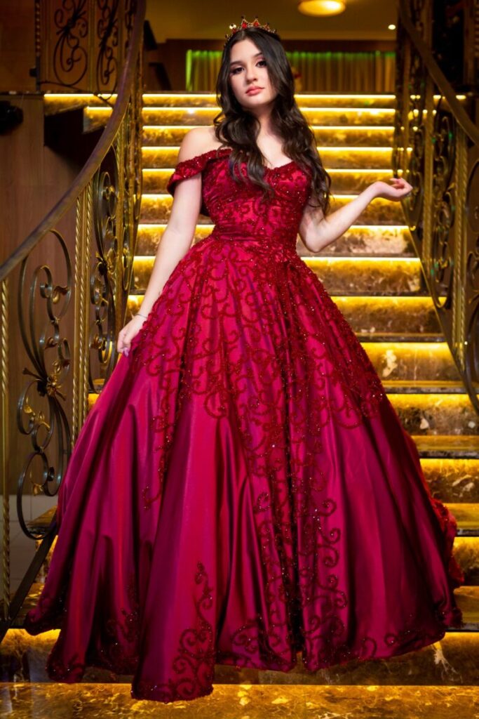 Vestido Valsa Marsala