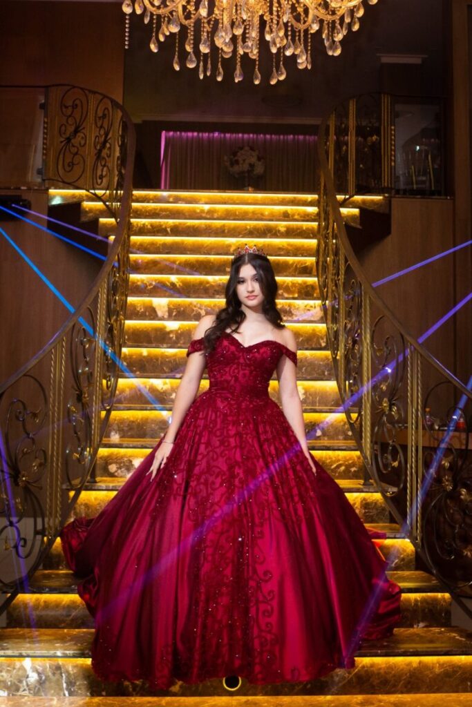 Vestido Valsa Marsala
